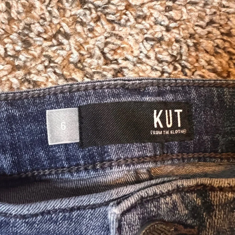 Kut From The Kloth Womens Jeans Size 6 Distressed Ankle Skinny Blue - Picture 2 of 6